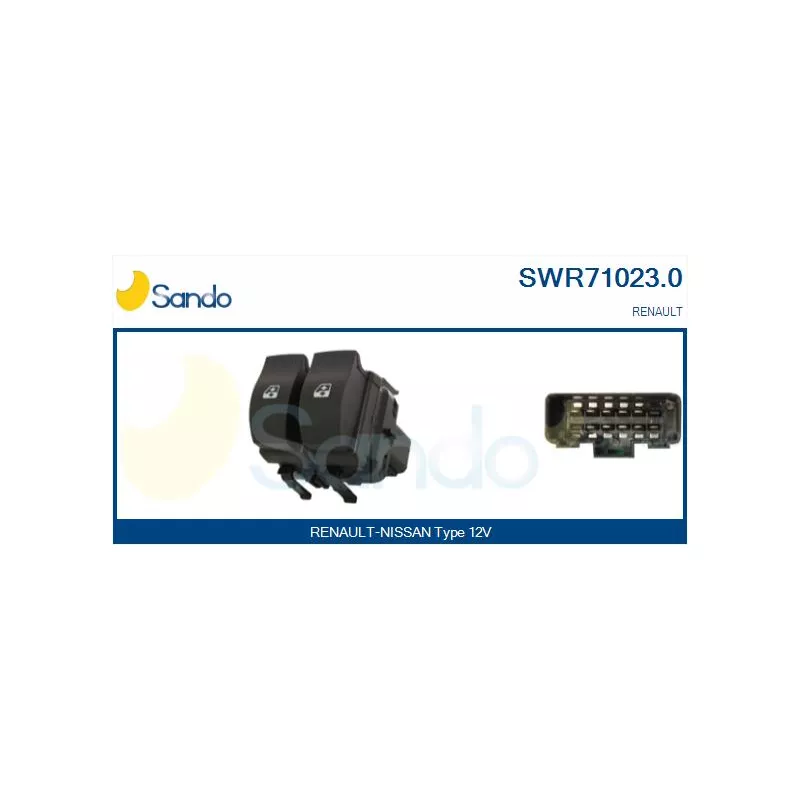 Interrupteur, lève-vitre SANDO SWR71023.0