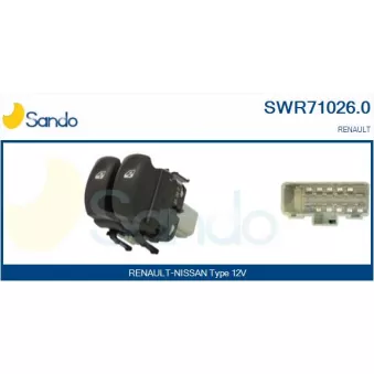 Interrupteur, lève-vitre SANDO SWR71026.0