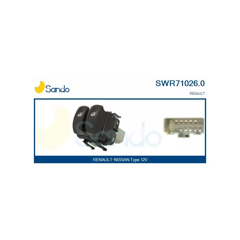 Interrupteur, lève-vitre SANDO SWR71026.0