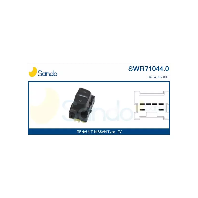 Interrupteur, lève-vitre SANDO SWR71044.0