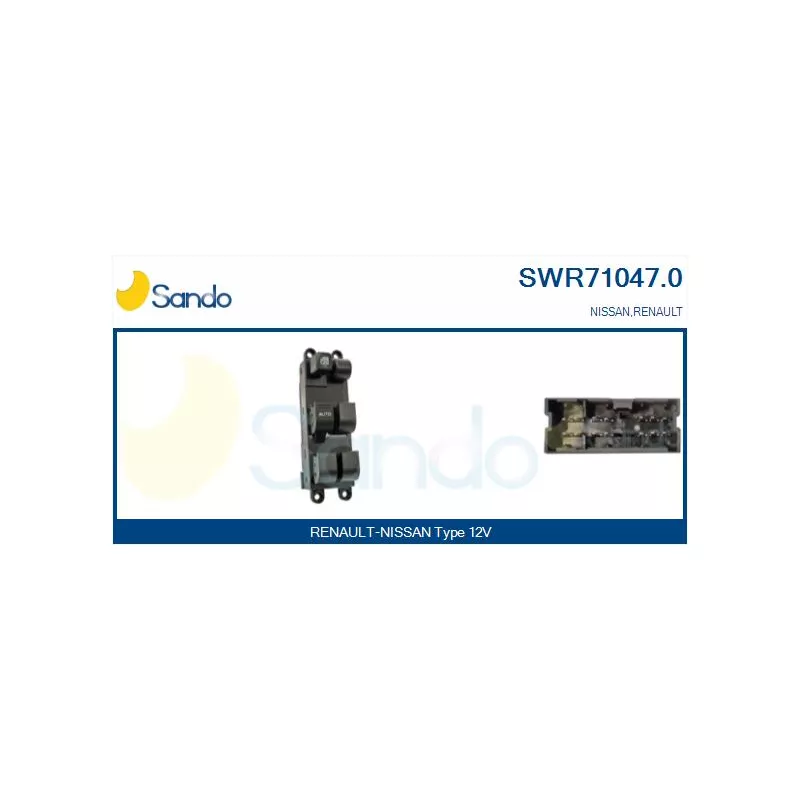 Interrupteur, lève-vitre SANDO SWR71047.0