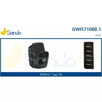 Interrupteur, lève-vitre SANDO SWR71068.1