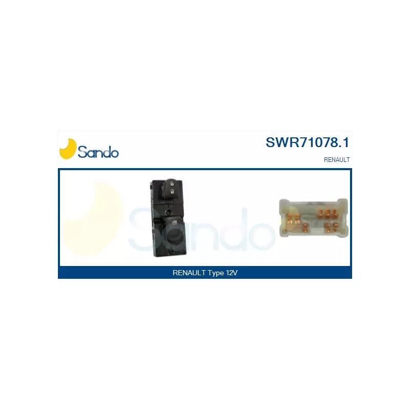 Interrupteur, lève-vitre SANDO SWR71078.1