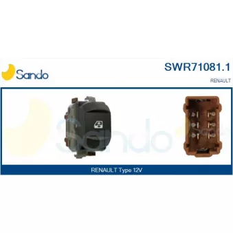 Interrupteur, lève-vitre SANDO SWR71081.1