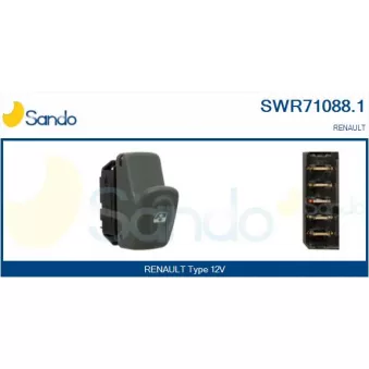 Interrupteur, lève-vitre SANDO SWR71088.1