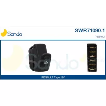 Interrupteur, lève-vitre SANDO SWR71090.1
