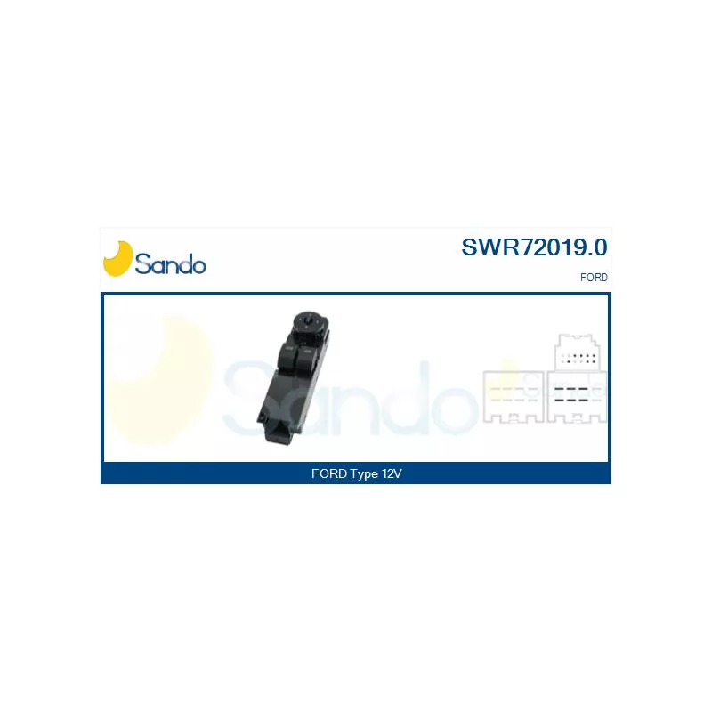 Interrupteur, lève-vitre SANDO SWR72019.0