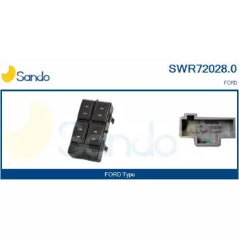Interrupteur, lève-vitre SANDO SWR72028.0
