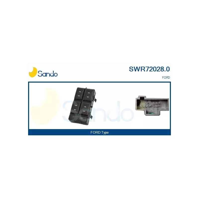 Interrupteur, lève-vitre SANDO SWR72028.0