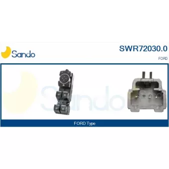 Interrupteur, lève-vitre SANDO SWR72030.0