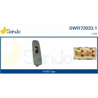 Interrupteur, lève-vitre avant droit SANDO SWR72033.1