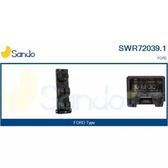 Interrupteur, lève-vitre SANDO SWR72039.1