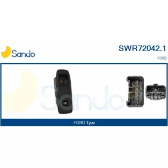 Interrupteur, lève-vitre SANDO SWR72042.1