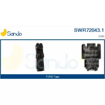 Interrupteur, lève-vitre SANDO SWR72043.1