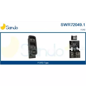 Interrupteur, lève-vitre SANDO SWR72049.1