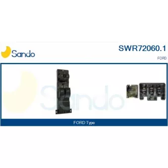 Interrupteur, lève-vitre SANDO SWR72060.1