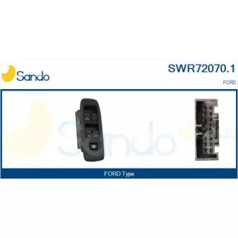Interrupteur, lève-vitre SANDO SWR72070.1