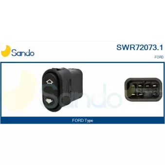 Interrupteur, lève-vitre avant droit SANDO SWR72073.1