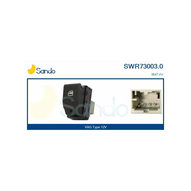 Interrupteur, lève-vitre SANDO SWR73003.0
