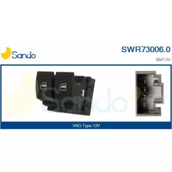 Interrupteur, lève-vitre SANDO SWR73006.0