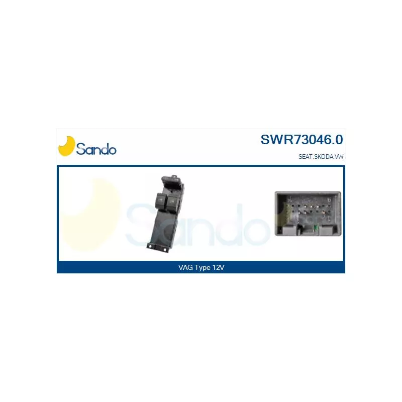 Interrupteur, lève-vitre SANDO SWR73046.0