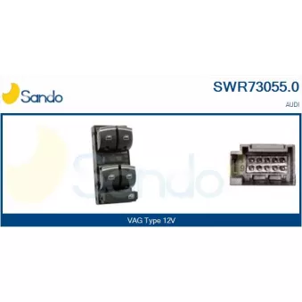 Interrupteur, lève-vitre SANDO SWR73055.0