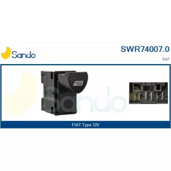 Interrupteur, lève-vitre SANDO SWR74007.0