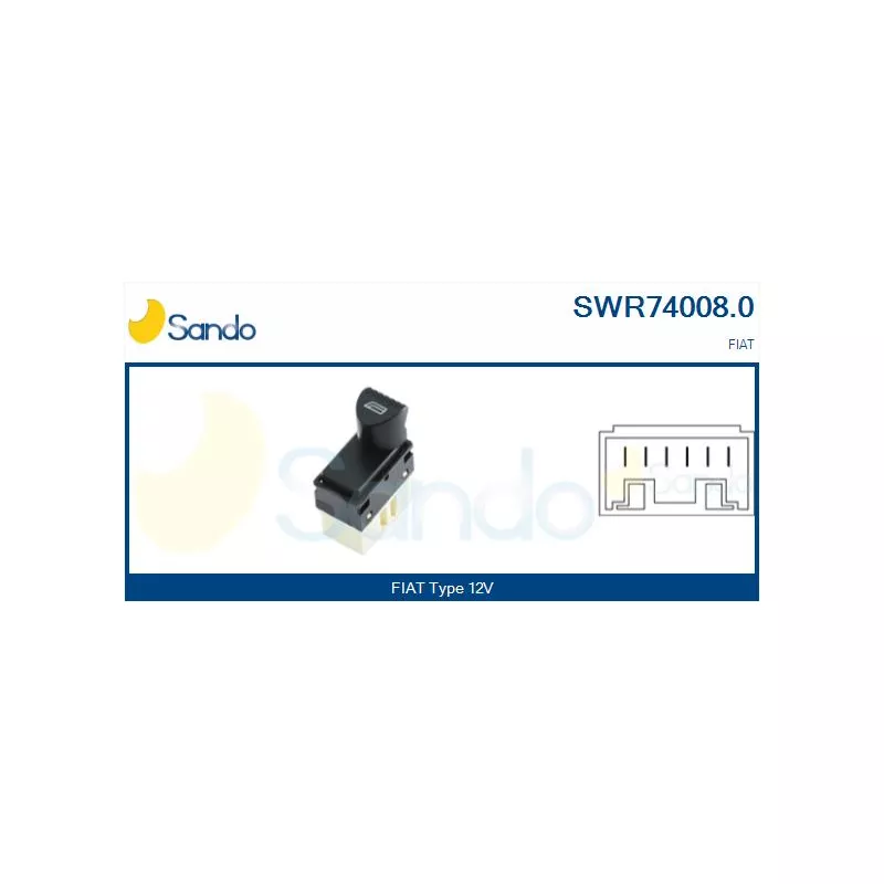 Interrupteur, lève-vitre SANDO SWR74008.0