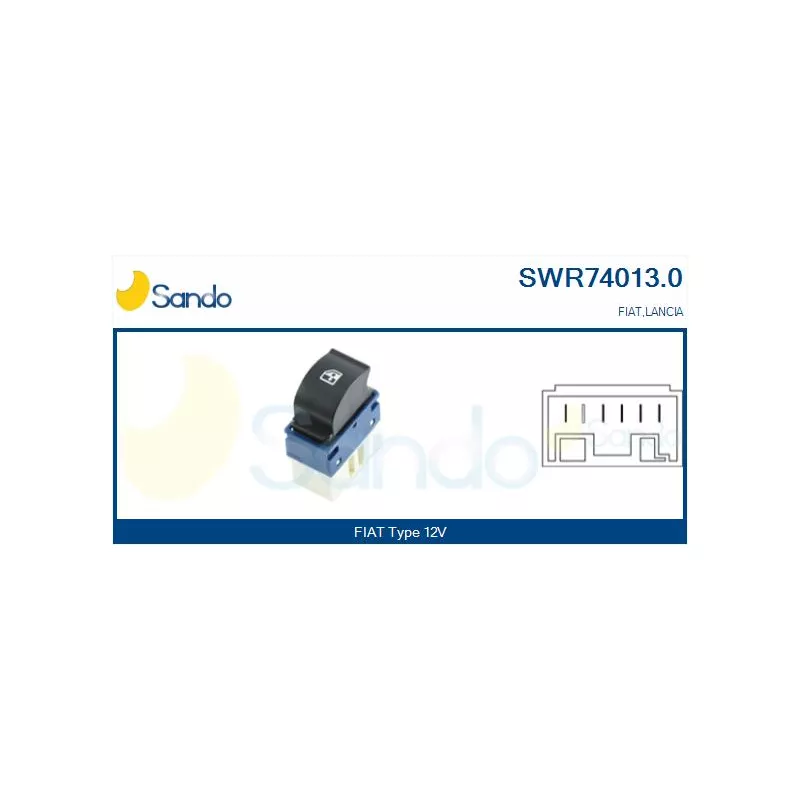 Interrupteur, lève-vitre SANDO SWR74013.0