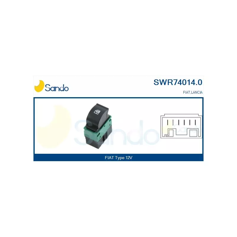 Interrupteur, lève-vitre SANDO SWR74014.0