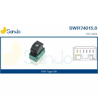 Interrupteur, lève-vitre SANDO SWR74015.0
