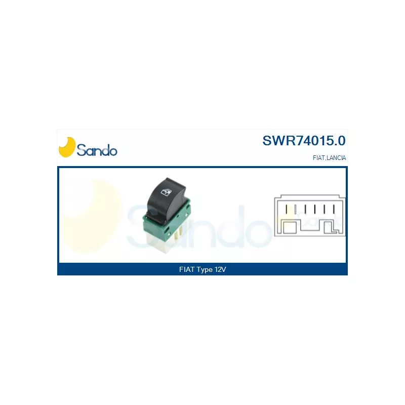 Interrupteur, lève-vitre SANDO SWR74015.0