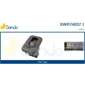 Interrupteur, lève-vitre avant droit SANDO SWR74037.1