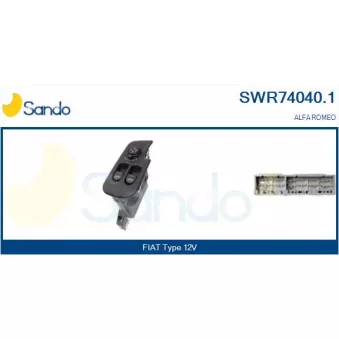 Interrupteur, lève-vitre SANDO SWR74040.1