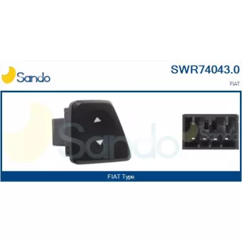 Interrupteur, lève-vitre avant gauche SANDO SWR74043.0
