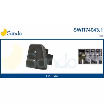 Interrupteur, lève-vitre avant gauche SANDO SWR74043.1