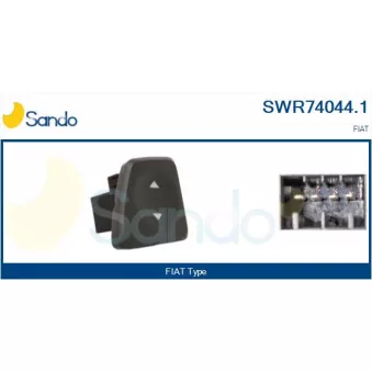 Interrupteur, lève-vitre avant droit SANDO SWR74044.1