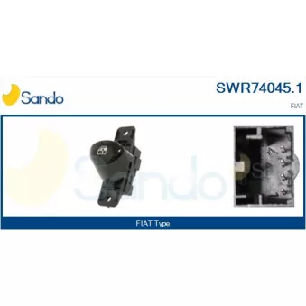 Interrupteur, lève-vitre avant droit SANDO SWR74045.1