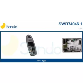 Interrupteur, lève-vitre SANDO SWR74046.1