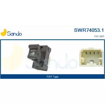 Interrupteur, lève-vitre avant droit SANDO SWR74053.1