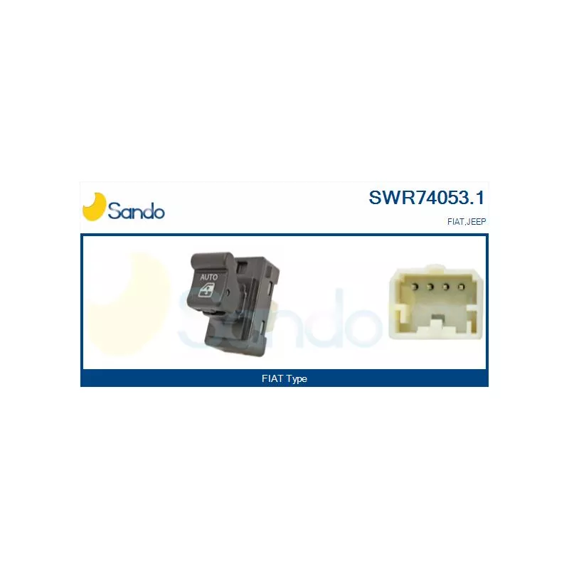 Interrupteur, lève-vitre avant droit SANDO SWR74053.1