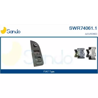 Interrupteur, lève-vitre SANDO SWR74061.1