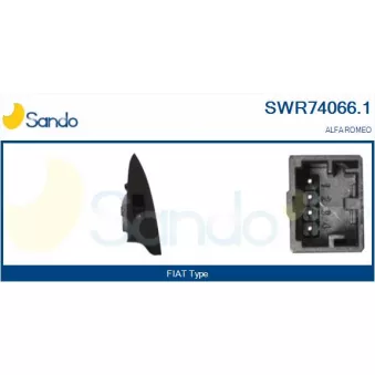 Interrupteur, lève-vitre arrière gauche SANDO SWR74066.1