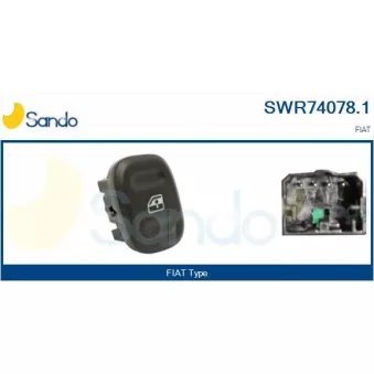 Interrupteur, lève-vitre avant gauche SANDO SWR74078.1