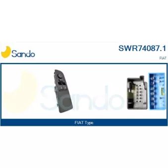 Interrupteur, lève-vitre avant gauche SANDO SWR74087.1
