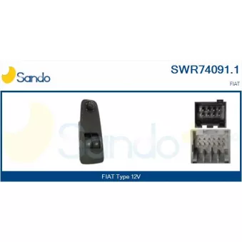 Interrupteur, lève-vitre SANDO SWR74091.1