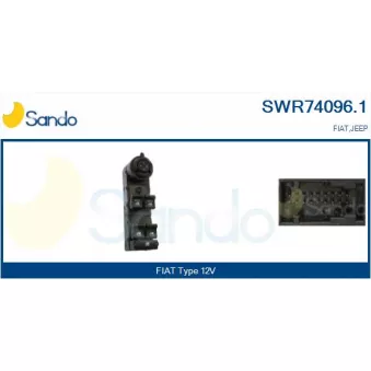 Interrupteur, lève-vitre SANDO SWR74096.1