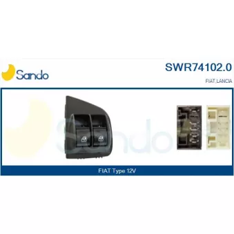 Interrupteur, lève-vitre SANDO SWR74102.0