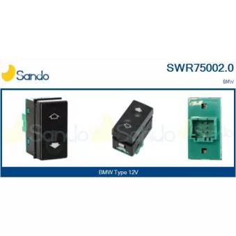 Interrupteur, lève-vitre SANDO SWR75002.0