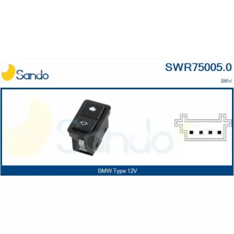 Interrupteur, lève-vitre SANDO SWR75005.0